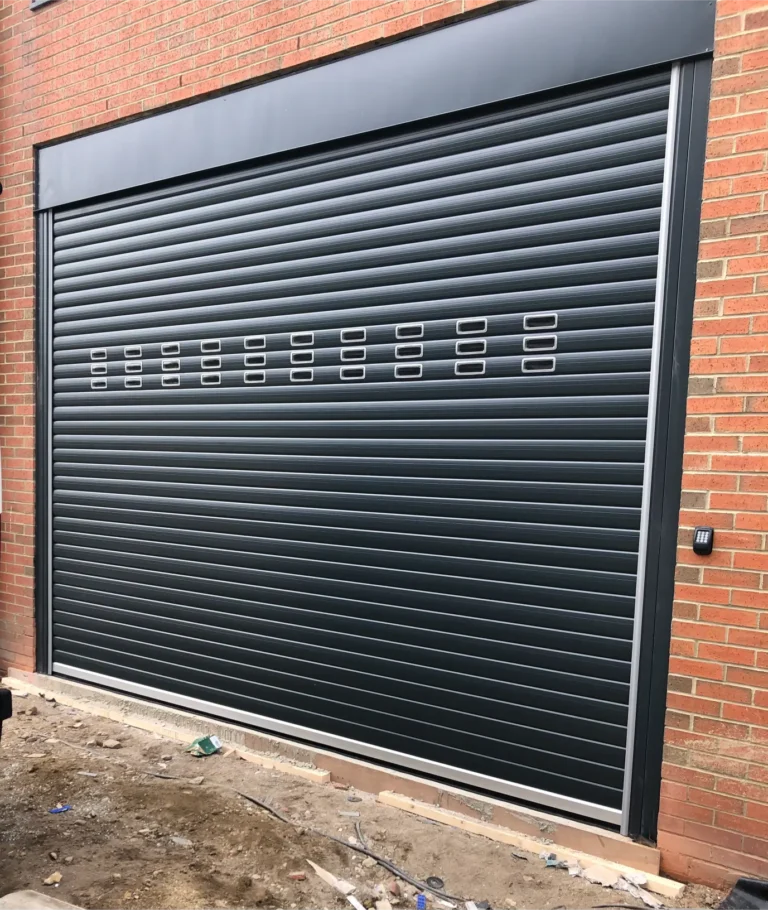 Steel roller shutter doors fitted on a Sunderland business property