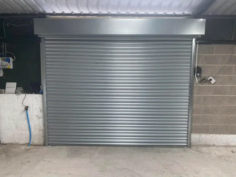 Custom steel roller shutters fitted to a North East business