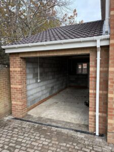 Automatic roller garage door installation1