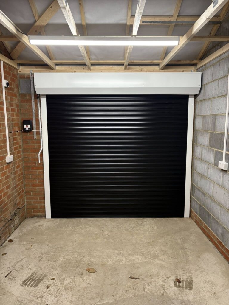 Automatic roller garage door installation2